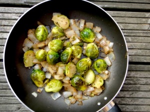 Day 9 brussles sprouts balsamic onion